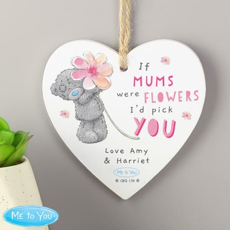 Personalised Me to You I'd Pick You Wooden Heart Decoration Extra Image 3